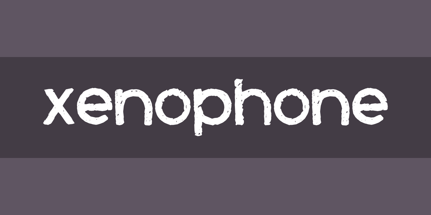 Beispiel einer Xenophone-Schriftart